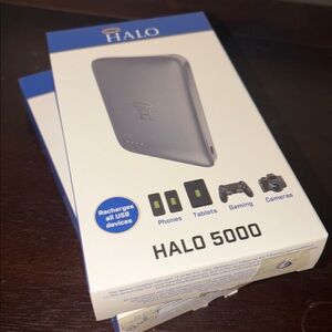 2 *NIB* HALO 5000 POWER BANKS